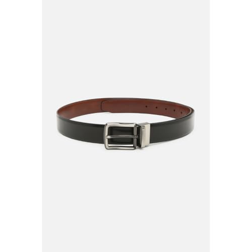Peter England Men’s Reversible Leather Belt Black Brown - Image 3