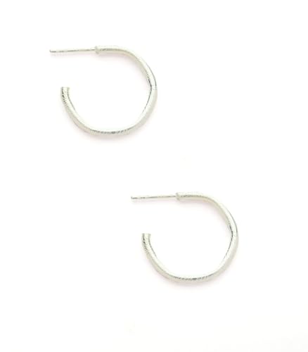 P.N. Gadgil and Sons Gargi 925 Sterling Silver Hoops - Image 2