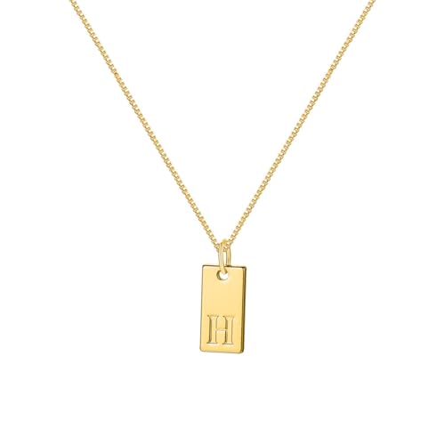 Urban Threads Gold Initial Necklace Personalized Pendant - Image 2