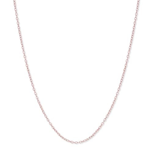 ZAVYA 925 Sterling Silver Designer Sleek Rose Gold Plated Adjustable Chain Necklace | Gift for Women - Authentic ZAVYA Accessories | UrbanThreads - Image 2
