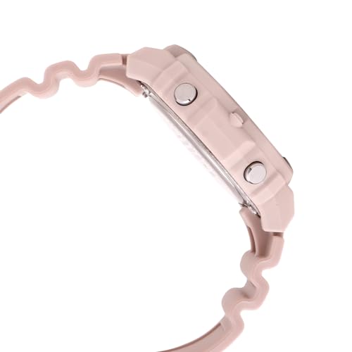 Casio Pink Digital Watch Beige Band Step Tracking - Image 4