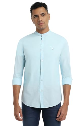 Allen Solly Men Cotton Solid Slim Fit Shirt - Image 2