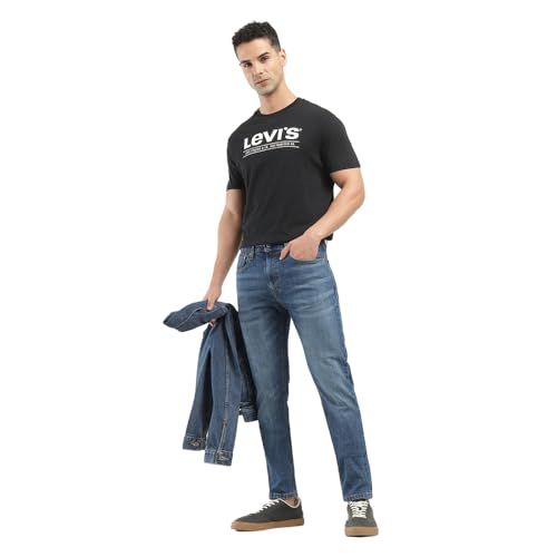 Levi's Men's 512 Mid Rise Fitted Jeans Indigo - Image 5