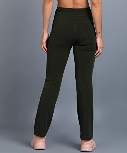 Rock Paper Scissors Premium Flare Gym Pants High Waist Stretchable Flared Leggings with Pockets Gym - Authentic Rock Clothing | UrbanThreads - Image 4