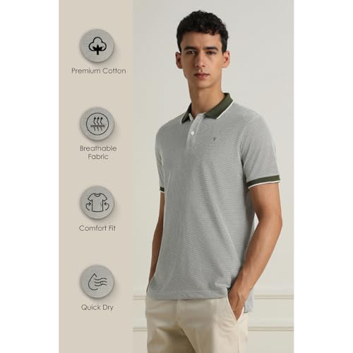 Van Heusen Premium Polo T-Shirt for Men | Quick Dry | Comfort Fit | Breathable Fabric - Authentic Van Clothing | UrbanThreads - Image 3