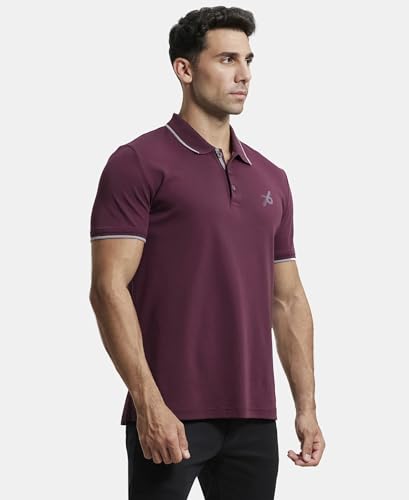 Jockey Men's Solid Half Sleeve Polo T-Shirt M - Image 4