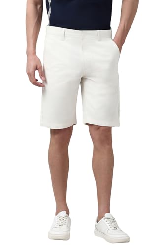 Peter England Men's Regular Fit Knee-Length Cotton Shorts - Image 2