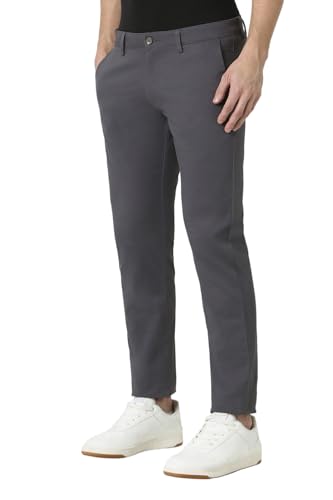 Peter England Men Mid Rise Skinny Fit Casual Trouser Chinos - Image 4