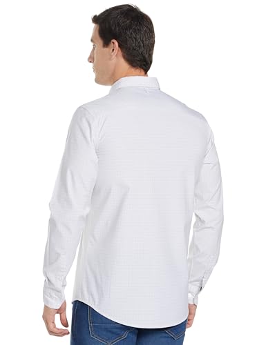 Allen Solly Men Cotton Blend Checkered Regular Fit Shirt - Image 3