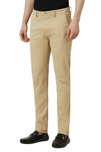 Peter England Men's Slim Fit Mid Rise Casual Trouser Chinos - Image 3