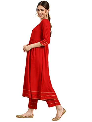 Libas Rayon Salwar Suit Set - Elegant Ethnic Wear | UrbanThreads.in - Image 3