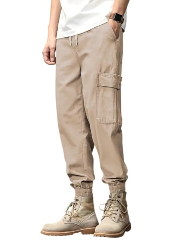 Leriya Fashion Men's Mid Rise Cargo Pants with 6 Pockets, Premium Cotton Drawstring Trousers, Comfor - Authentic Leriya Clothing | UrbanThreads - Image 2