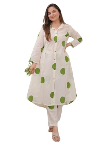 Leriya Fashion Anarkali Kurta-Set for Women – Viscose Rayon Printed Kurta & Straight Pant | Festive - Authentic Leriya Clothing | UrbanThreads - Image 2