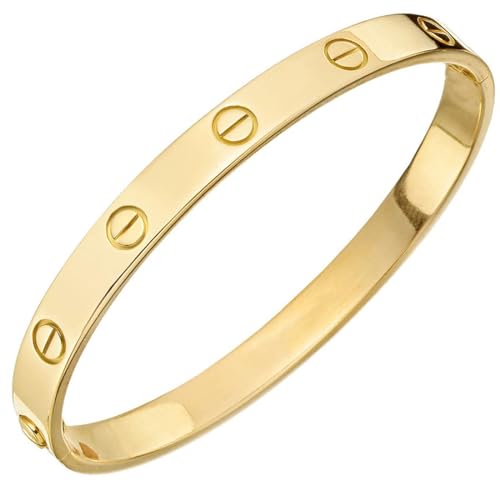 Shining Diva 18K Gold Plated Stainless Steel Crystal Bracelet - Image 2