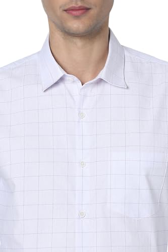 Peter England Men's Checkered Slim Fit Formal Shirt - Image 5