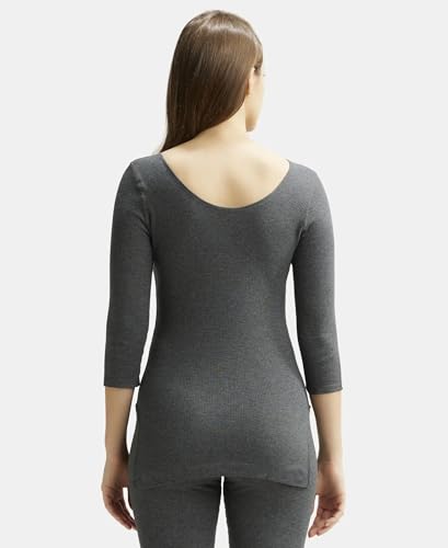 Jockey Women's Slim Fit Thermal Top Three Quarter Sleeve - Image 5