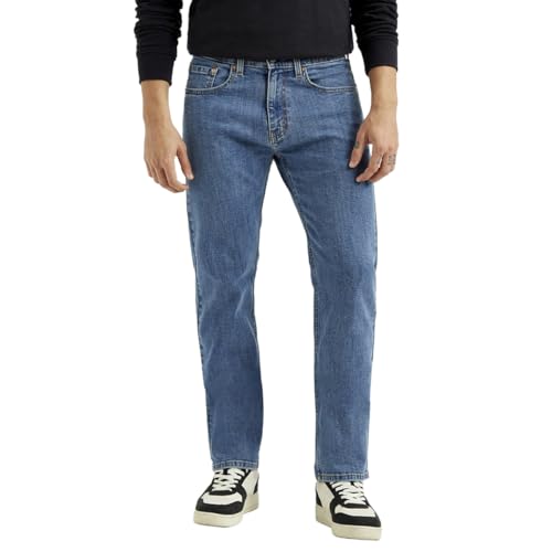 Levi's Men's 505 Straight Fit Mid Rise Jeans - Image 2