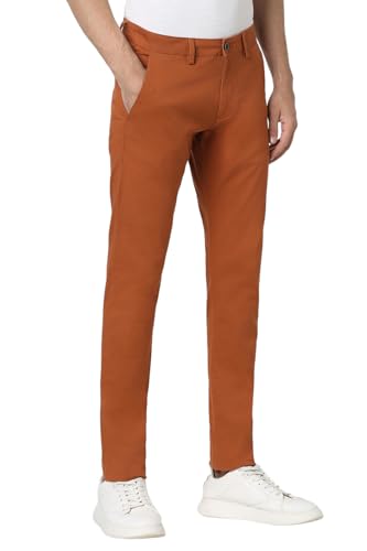 Peter England Men Low Rise Skinny Fit Pants - Image 3
