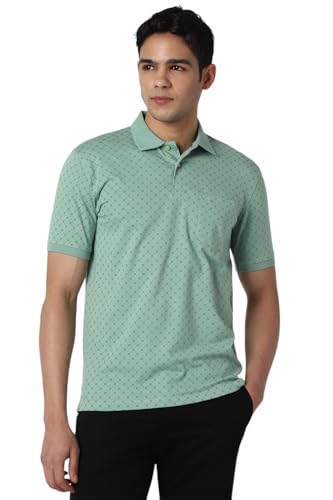 Peter England Men's Cotton Regular Fit Printed T-Shirt - Image 2