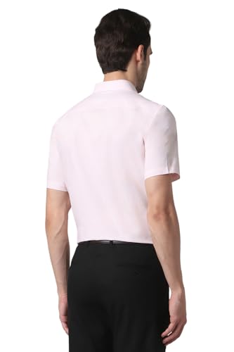 Peter England Men's Regular Fit Half Sleeve Solid Shirt - Image 5