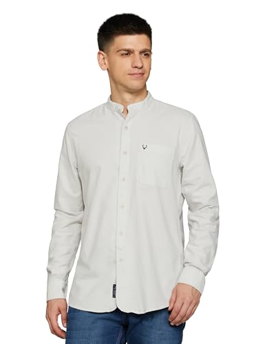 Allen Solly Men Cotton Regular Fit Oxford Casual Shirt - Image 2