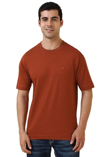 Allen Solly Men Cotton Regular Fit Drop Shoulder T-shirt - Image 3