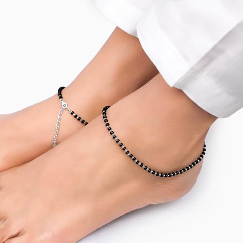 GIVA 925 Silver Swaying Shadows Anklet for Women - Image 4