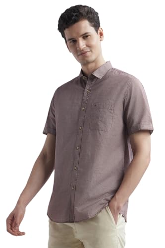 Peter England Men Cotton Solid Slim Fit Shirt - Image 3