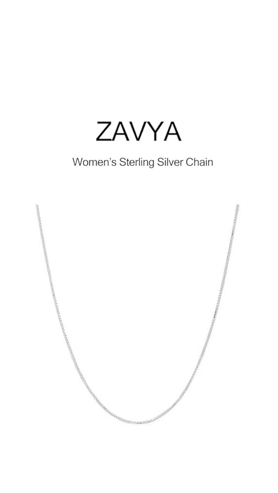 ZAVYA 925 Sterling Silver Rhodium Plated Adjustable Necklace - Image 3