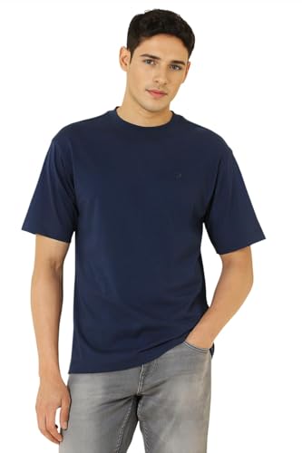 Allen Solly Men Cotton Regular Fit Drop Shoulder T-shirt - Image 3