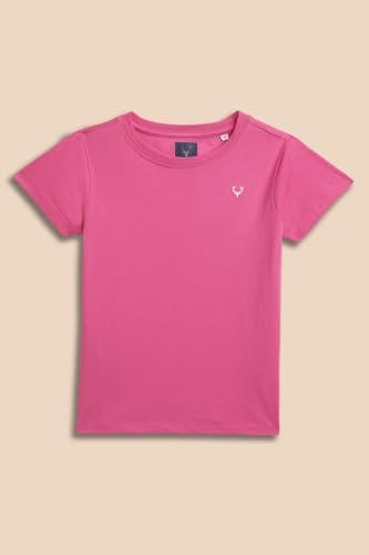 Allen Solly Girl's Solid Regular Fit T-Shirt - Image 5