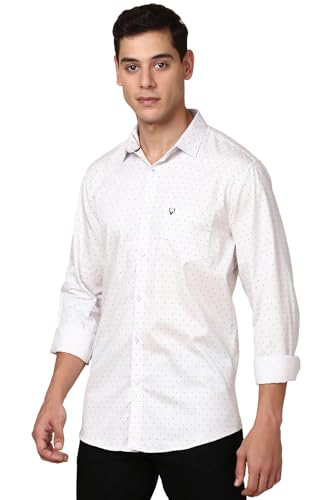 Allen Solly Men's 100% Cotton Slim Fit Printed Shirt - Image 3