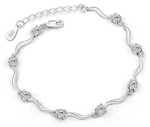 Shining Diva Crystal Bracelet Silver Plated - Image 2