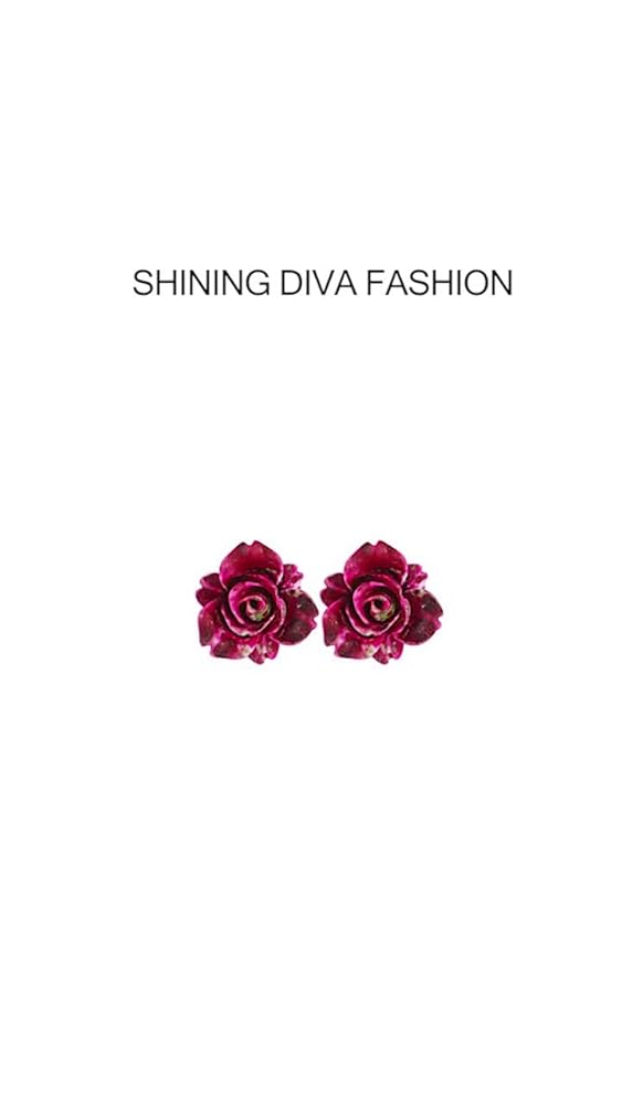 Shining Diva Crystal Pearl Stud Earrings Combo Set for Women - Image 3