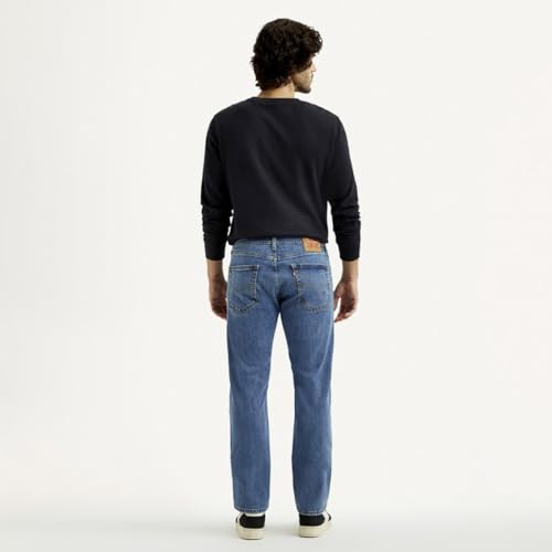 Levi's Men's 505 Straight Fit Mid Rise Jeans - Image 3
