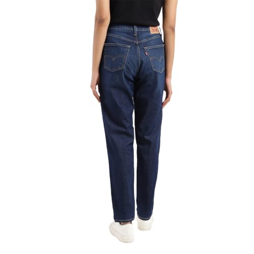 Levi's Women's Mom Loose Tapered Fit High Rise Blue Jeans - Image 4