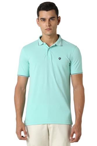 Van Heusen Men's Cotton Solid Regular Fit T-Shirt - Image 2