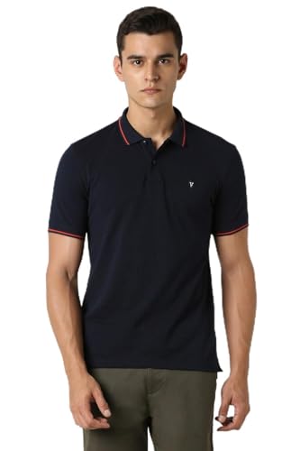Van Heusen Men's Cotton Solid Regular Fit T-Shirt - Image 2
