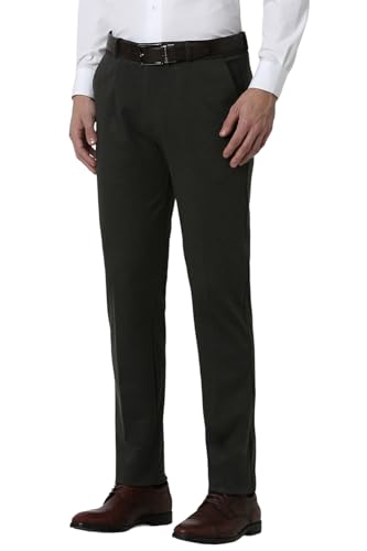 Peter England Men's Slim Fit Mid Rise Stretchable Trouser - Image 4
