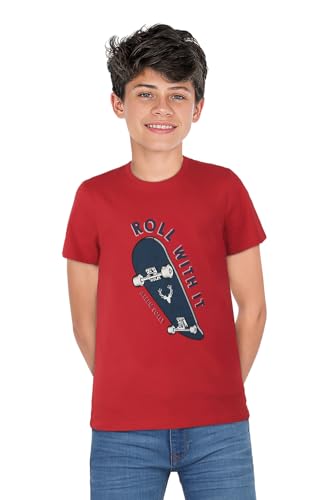Allen Solly Boys Chest Print Crew Neck T-shirt - Image 2