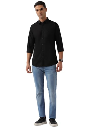 Peter England Men's Slim Fit Full Sleeve Cotton Casual Shirt - Image 3