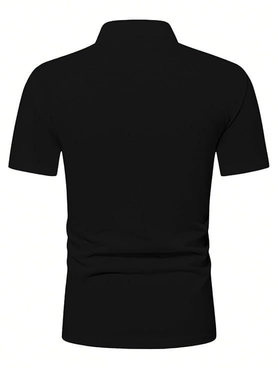 LERIYA FASHION Polo T-Shirt for Men – Cotton Short Sleeve Regular Fit Tee | Perfect for Golf, Travel - Authentic LERIYA Clothing | UrbanThreads - Image 3