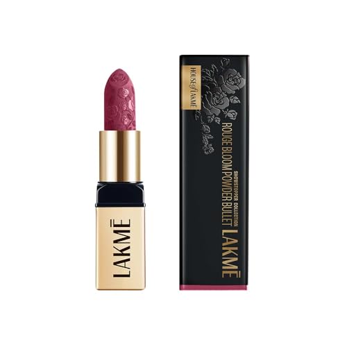 Lakme Rouge Bloom Powder Matte Bullet Pink Tulip 203 - Image 2