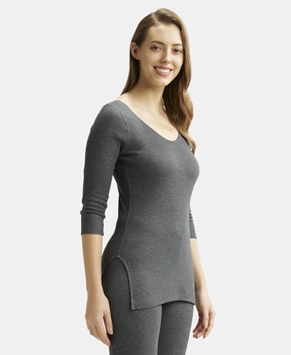 Jockey Women's Slim Fit Thermal Top Three Quarter Sleeve - Image 4