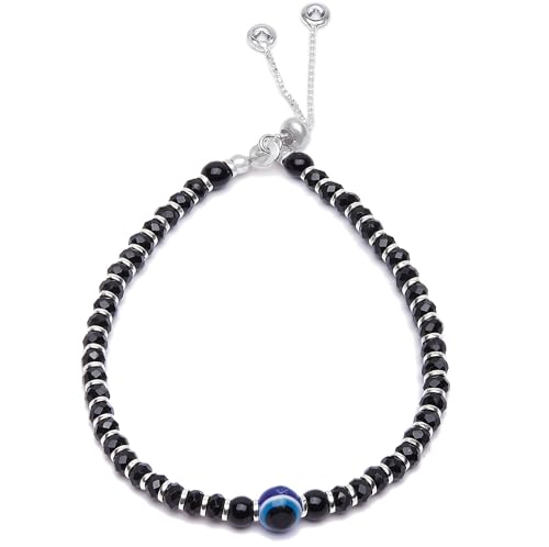 ZAVYA 925 Sterling Silver Beads Bracelet Rhodium Plated Women - Image 2