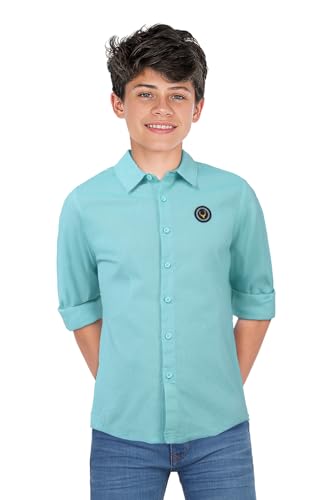 Allen Solly Boys Cotton Regular Fit Full Sleeve Shirt - Image 2