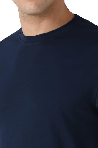 Peter England Men's Cotton Regular Fit Crew Neck T-Shirt - Image 5