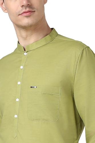 Peter England Men's Cotton Regular Fit Long Kurta - Image 5