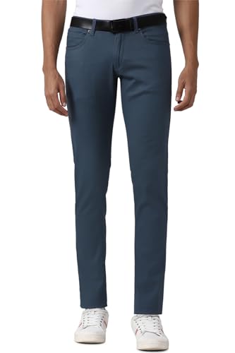 Peter England Men's Mid Rise Skinny Fit Casual Trouser - Image 2