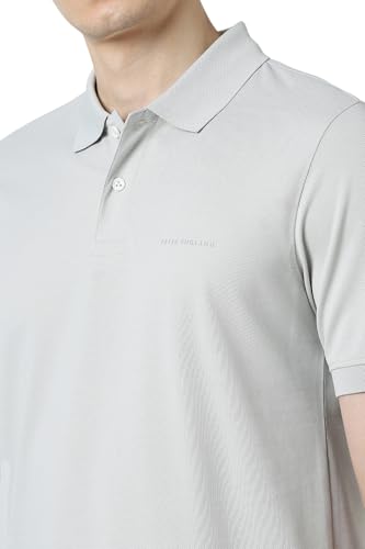 Peter England Men's Cotton Solid Geometric Print T-Shirt - Image 5